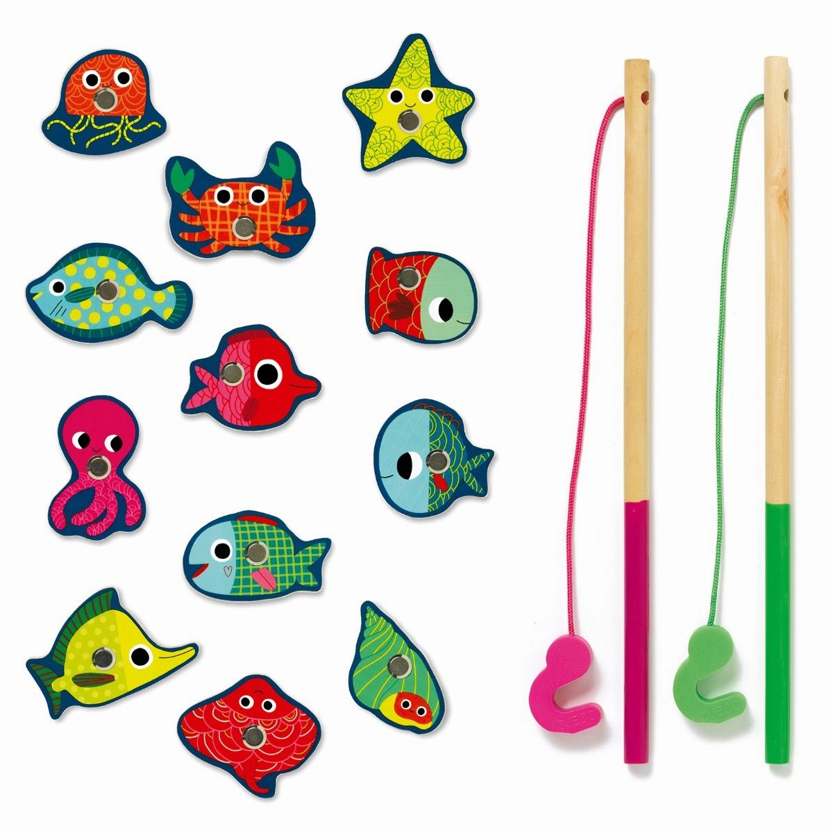 Magnetic Wood Fishing Moments of imagination Enrichment activities