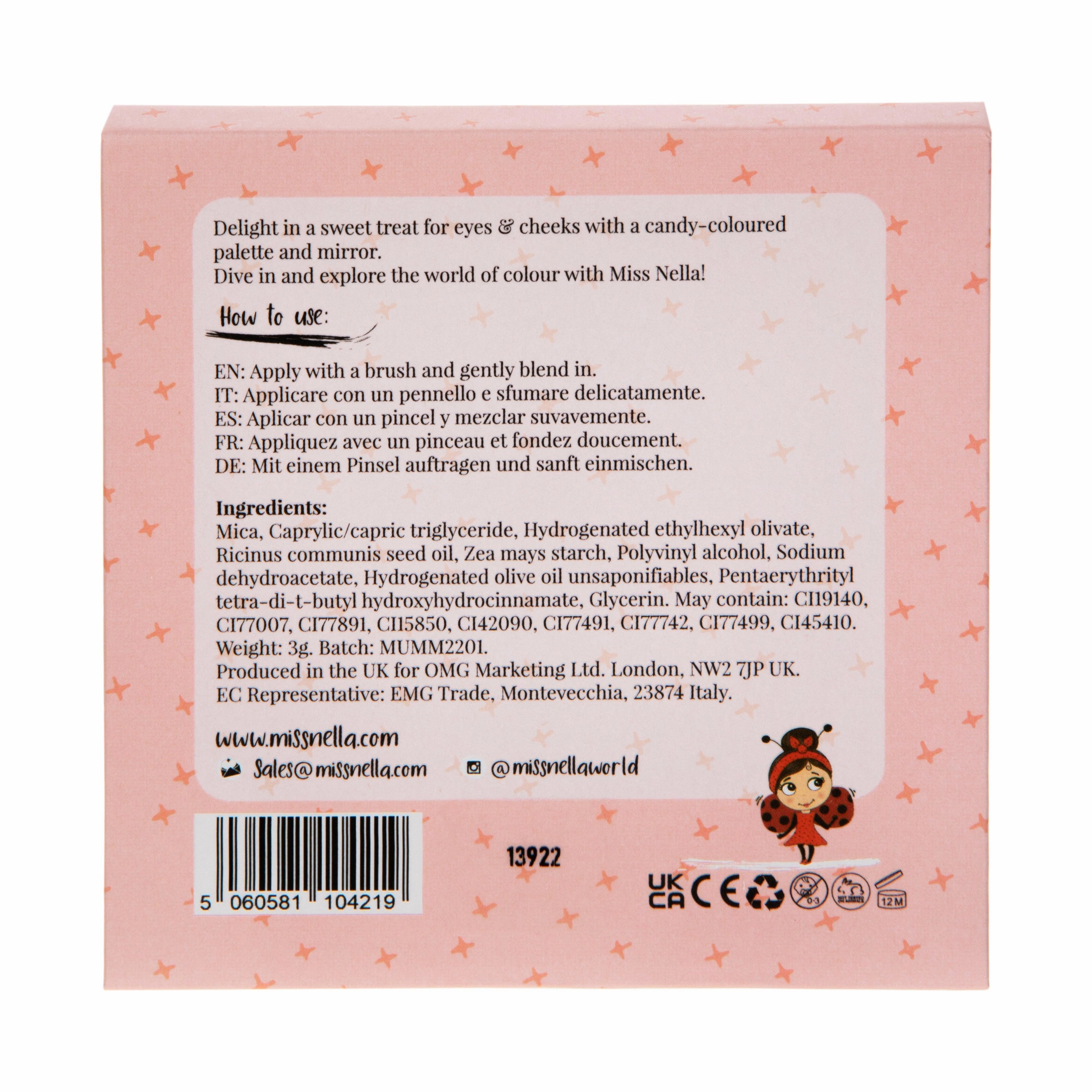 Growing minds Moments of imagination Miss Nella Macaron Magic Eye & Cheek Palette