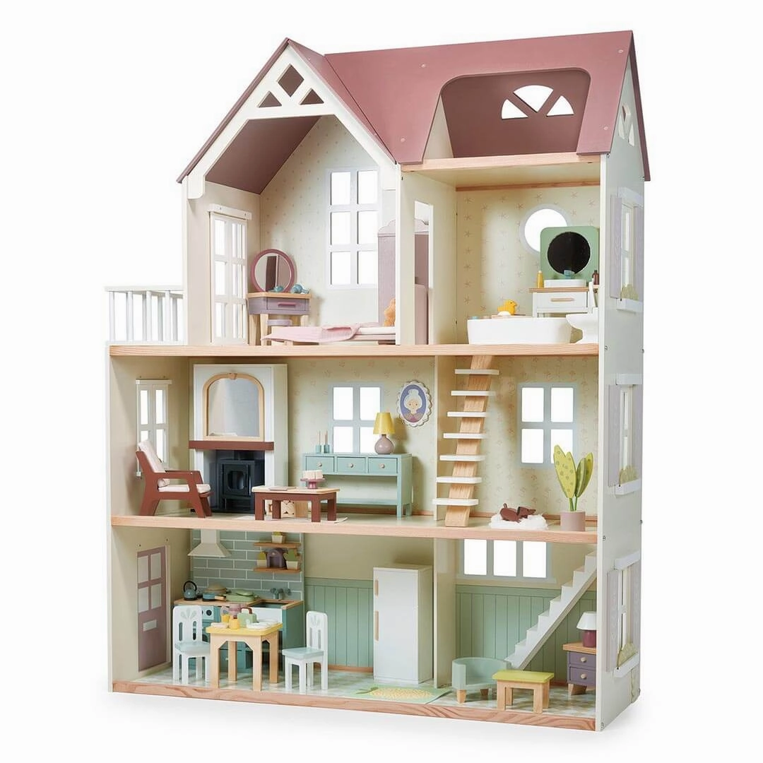Growing minds Mulberry Mansion Large Wooden Dollhouse