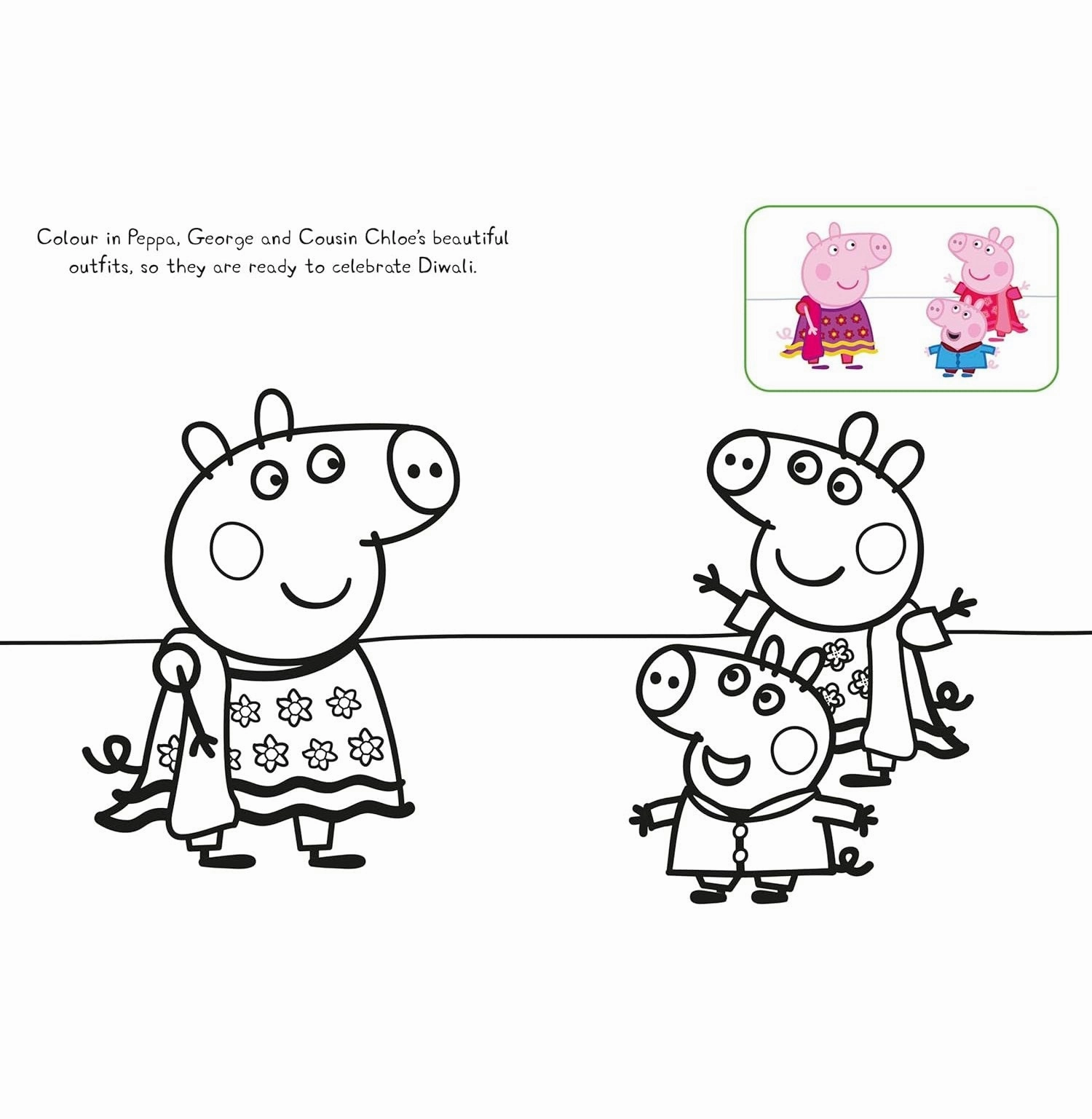 Peppa Pig: Peppa'S Diwali Copy Colouring Book Exploration gear First explorers