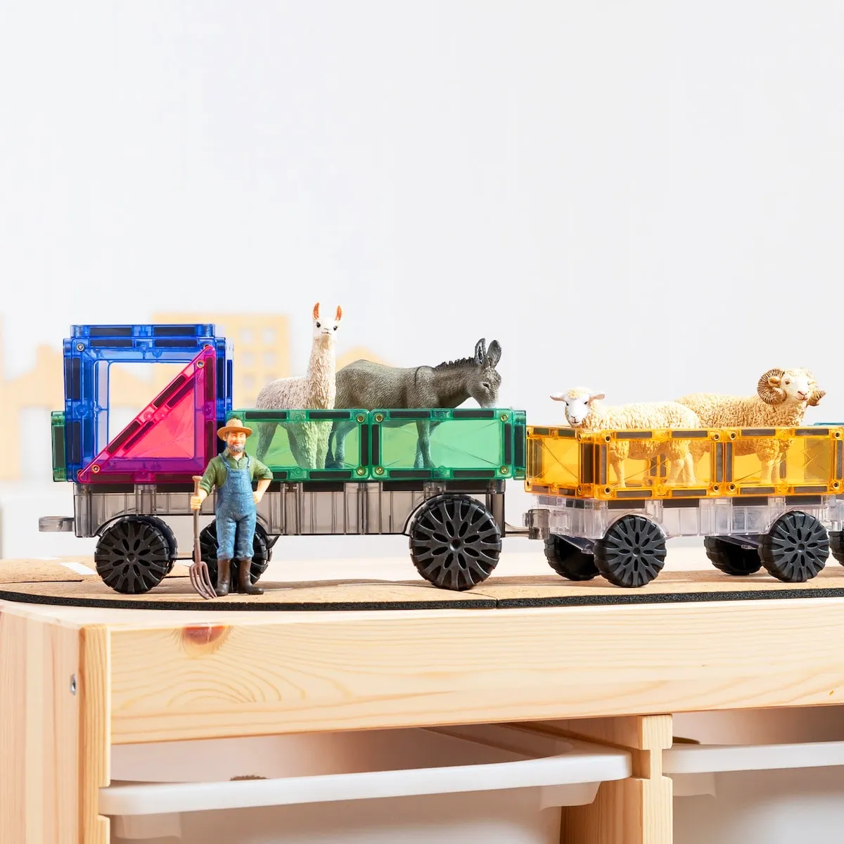 Connetix Pastel Transport Pack (50 Pc) Learn at home