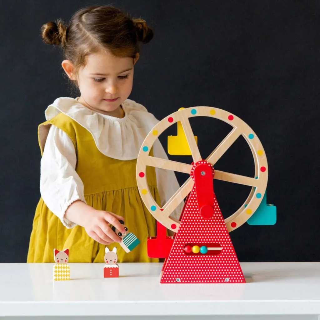 Exploration made fun Sensory fun for little hands Wooden Ferris Wheel