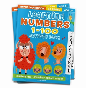 Learning Numbers 1-100 Activity Book: Fun Early Learning And Interactive Book For Children Inspiring creativity Hands-on discovery