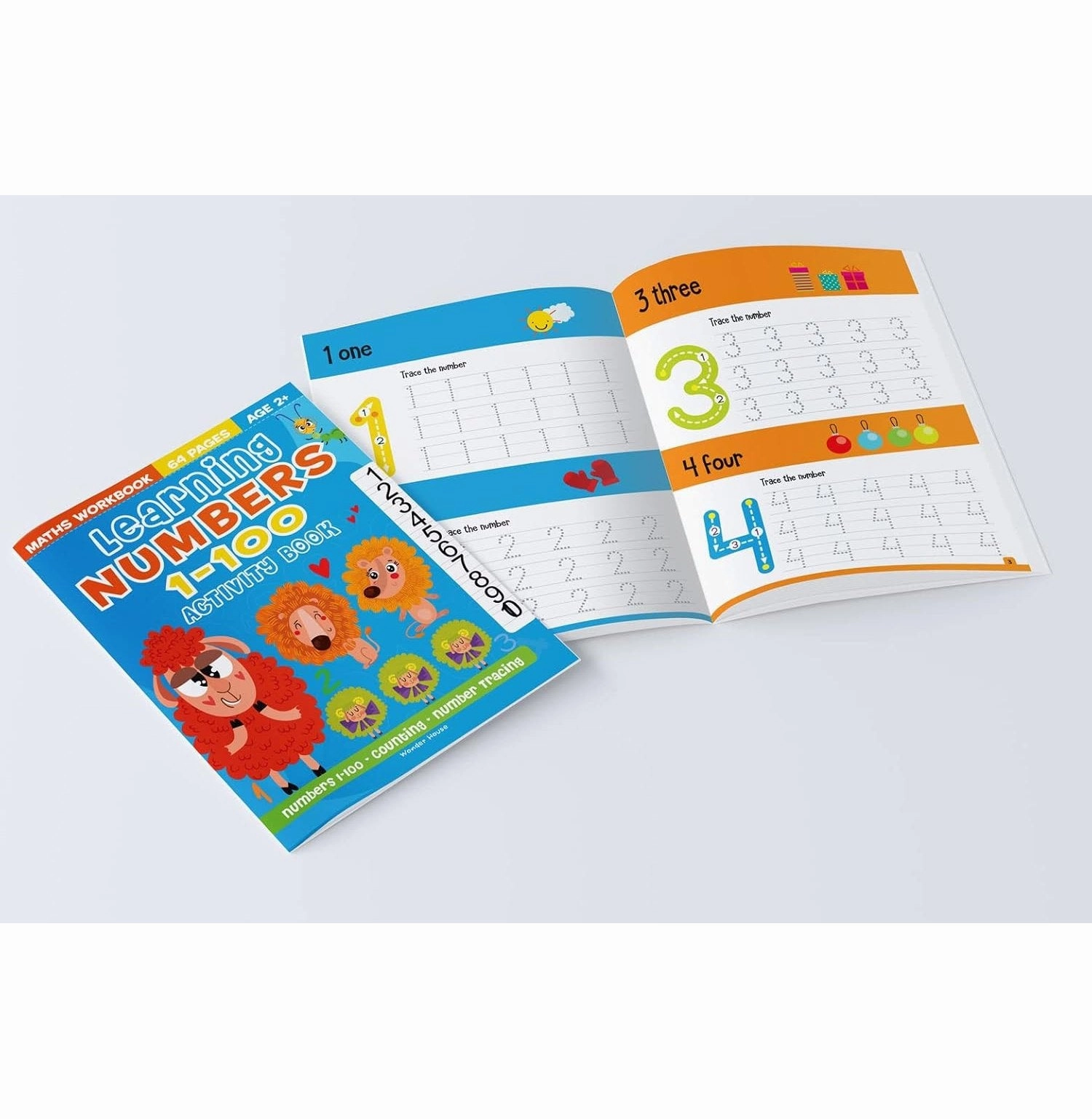 Learning Numbers 1-100 Activity Book: Fun Early Learning And Interactive Book For Children Learn & grow