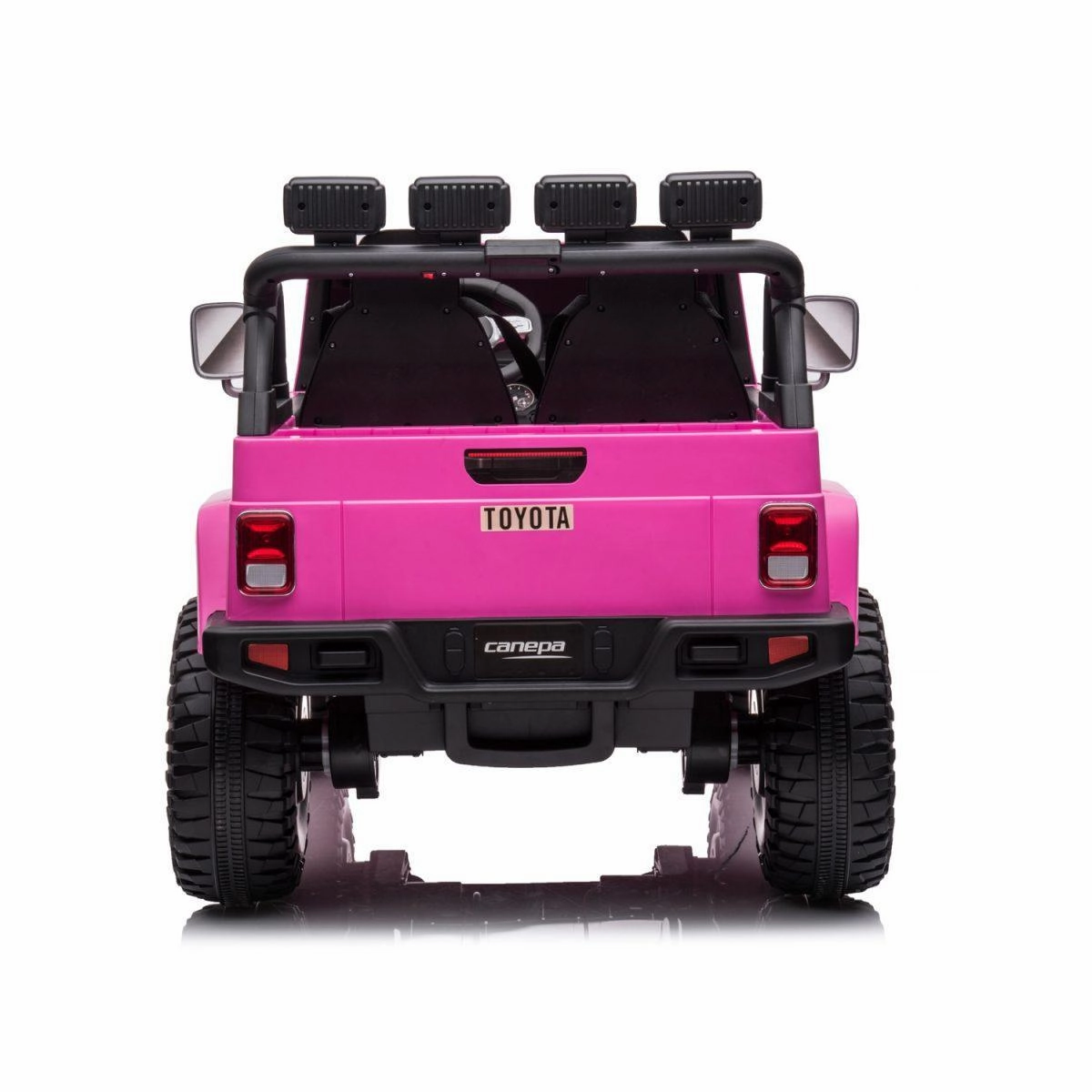 Young explorers Creative kids Toyota Land Cruiser Jeep 12V Battery 2-Seater Ride-On Car - Pink