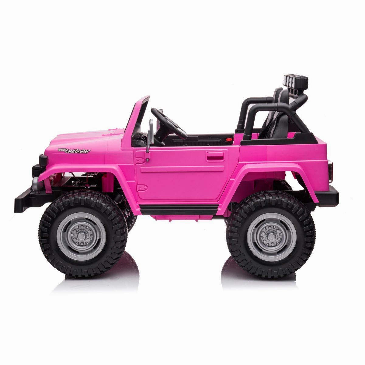 Toyota Land Cruiser Jeep 12V Battery 2-Seater Ride-On Car - Pink Kids discovery tools