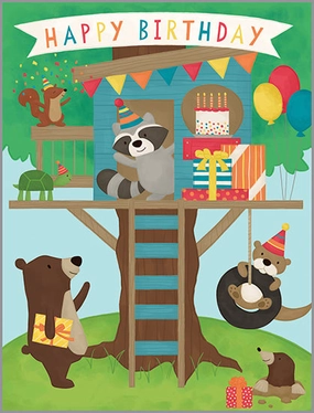 Early discovery Smart & fun Tree House Party Card