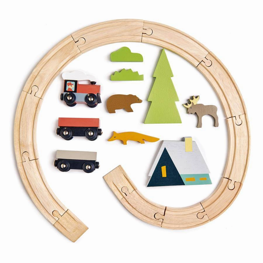 Happy hands Young imaginations Treetops Wooden Train Set