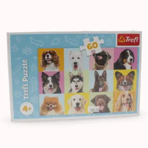 Trefl Cute Dogs Puzzle - 60 Pcs Happy hands Smart little ones