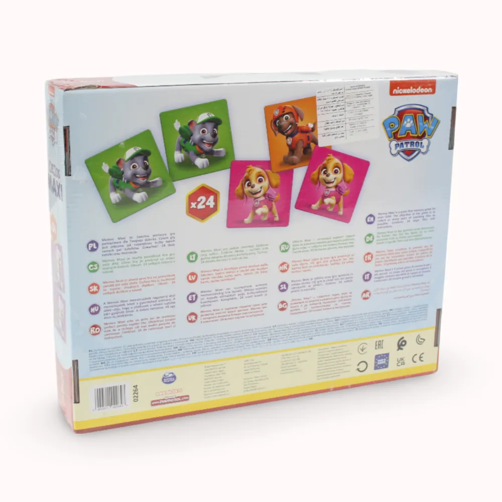 Nurturing minds Trefl Game Memos Maxi Paw Patrol Puzzle - 24 Pcs
