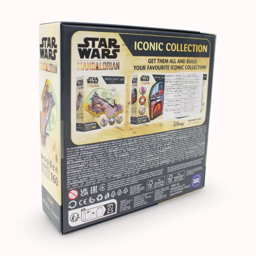 Trefl The Mandalorian - Reunite Wooden Puzzle - 160 Pcs Playroom adventures begin here