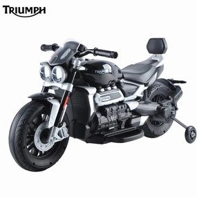 Triumph Rocket 3Gt Electric 12V Battery Powered  Ride-On Motorbike - Black Curiosity starters Learning fun