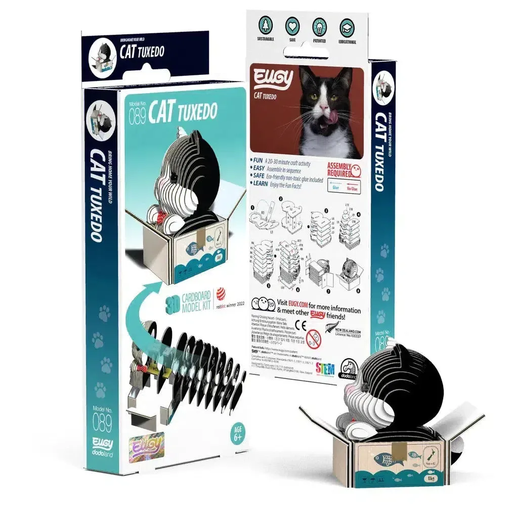Tuxedo Cat 3D Puzzle Playroom adventures begin here