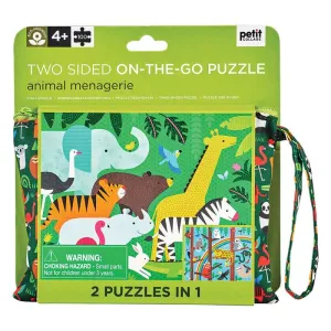 Two-Sided On-The-Go Puzzle - Animal Menagerie Thoughtful learning Learning tools