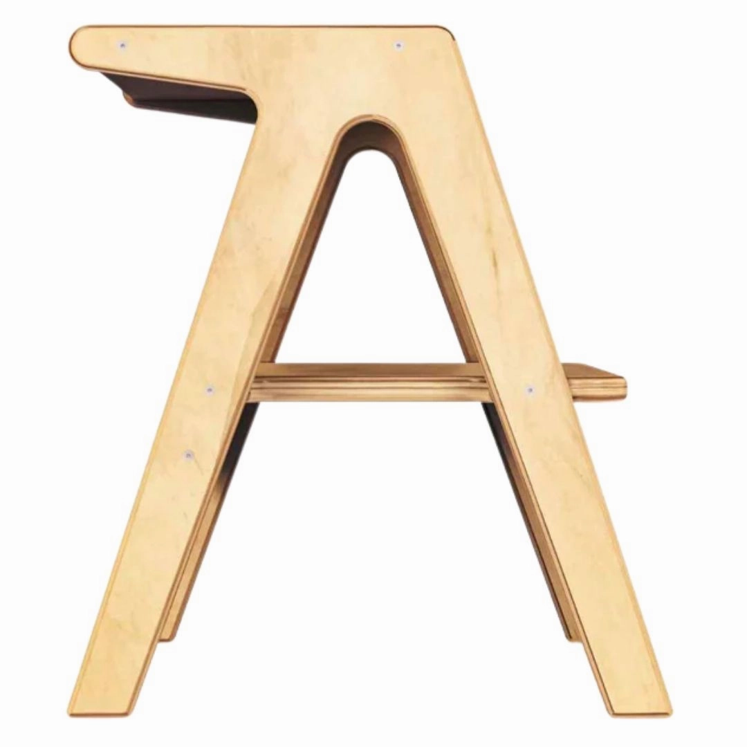 Educational fun Two-Step Wooden Step Stool - Natural