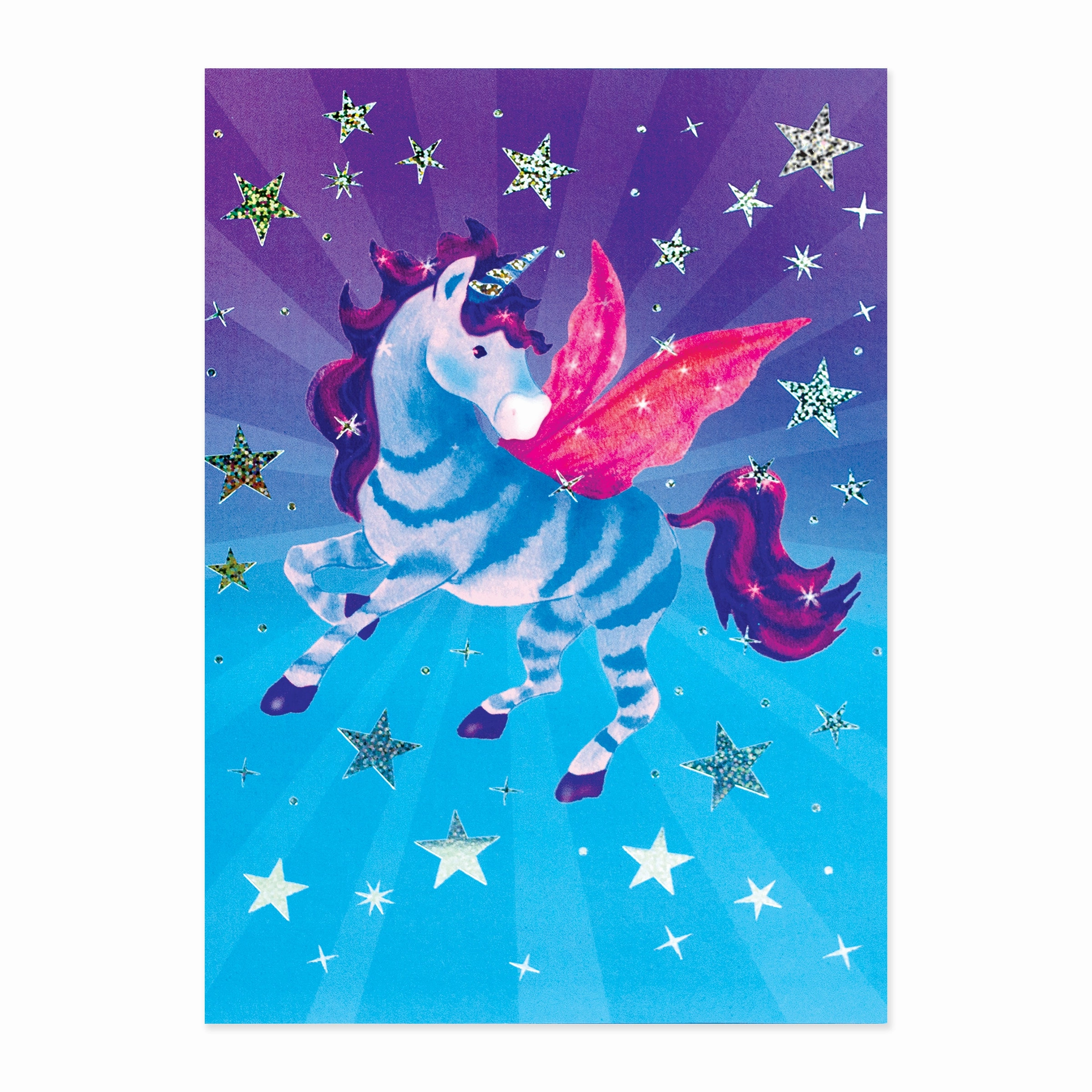 Holistic Unicorn Foil Birthday Card