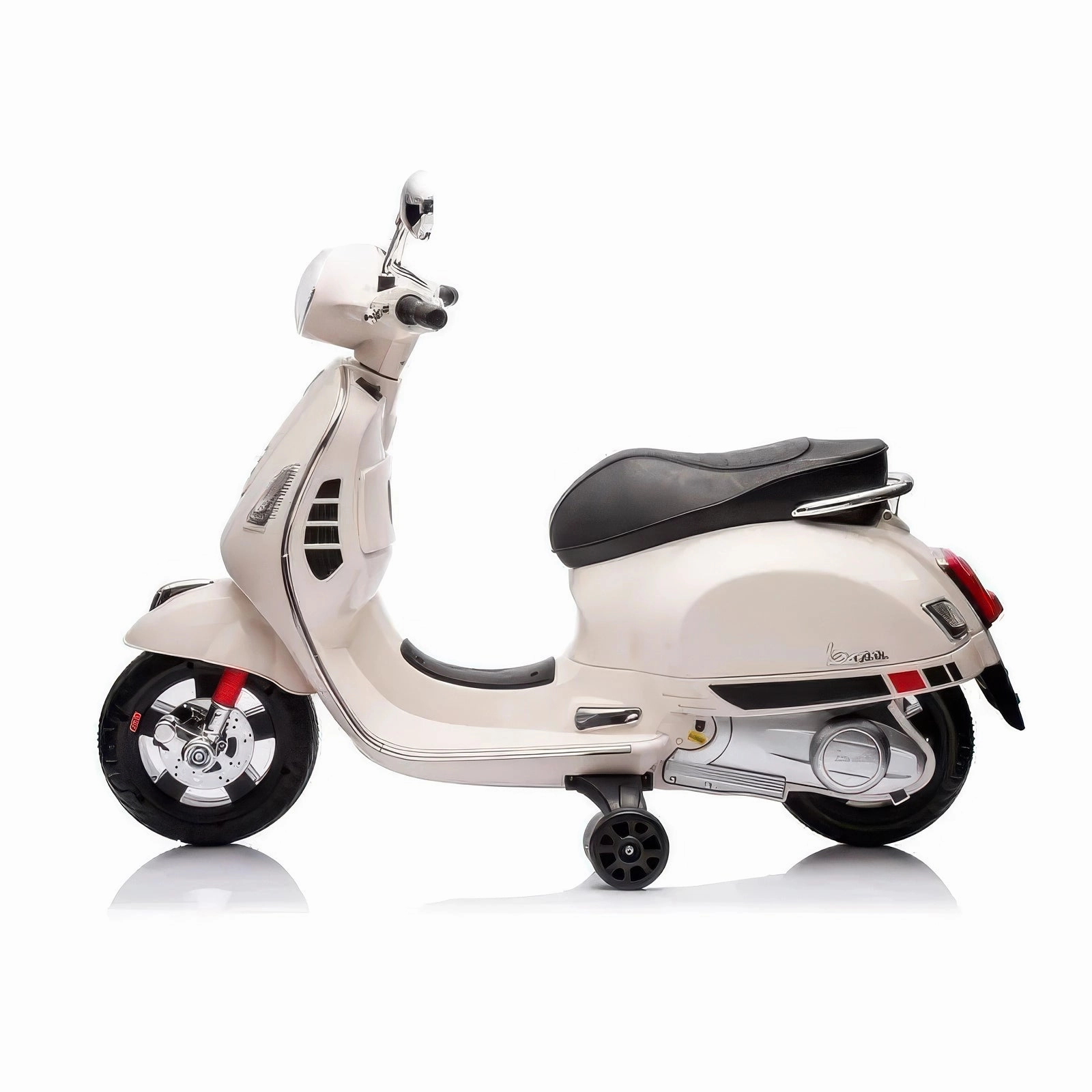 Exploration made fun Growth tools Vespa Gts Super Electric 12V Motorbike Ride-On - White