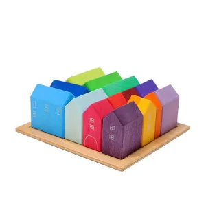 Joyful learning Village Building Blocks Set