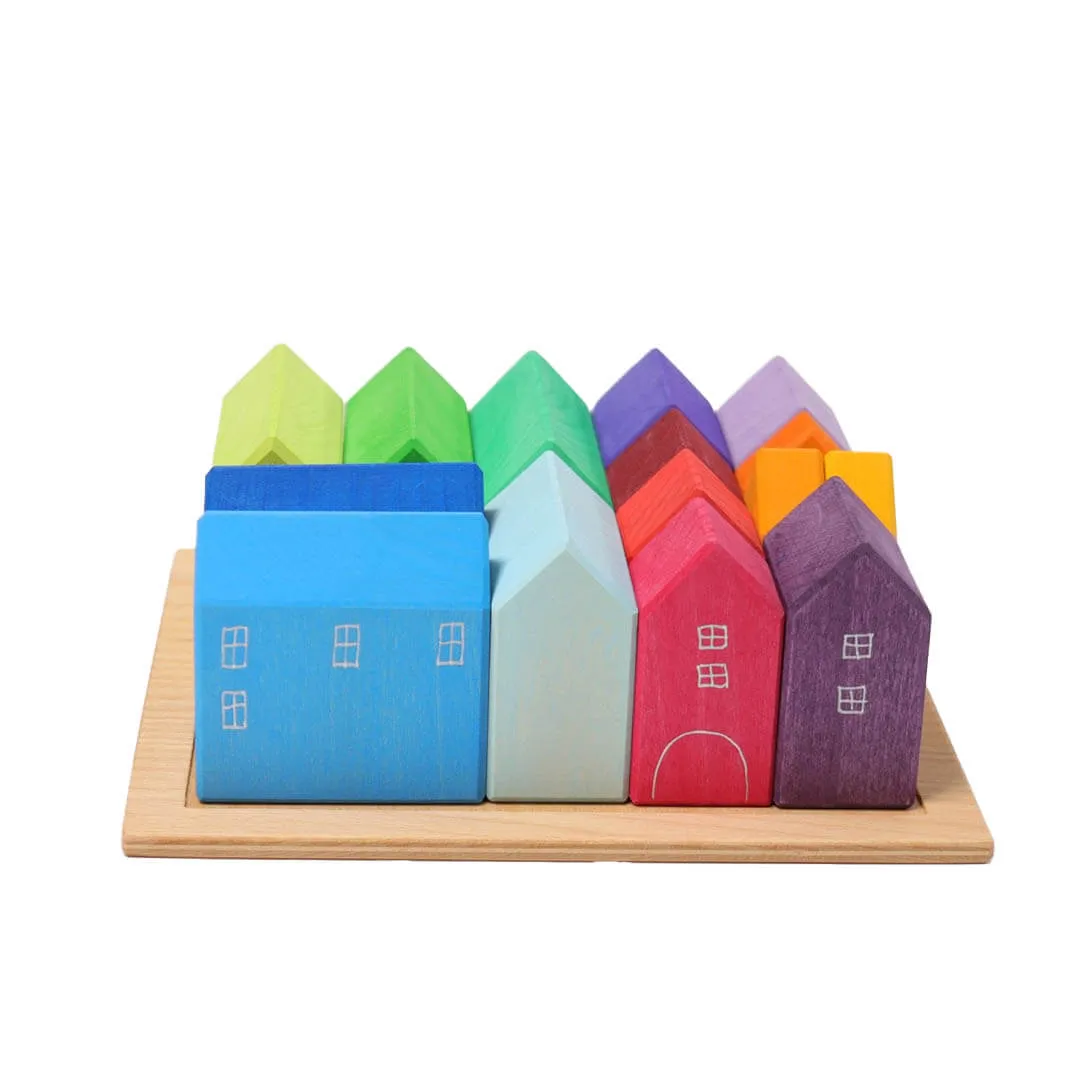 Village Building Blocks Set Little adventures