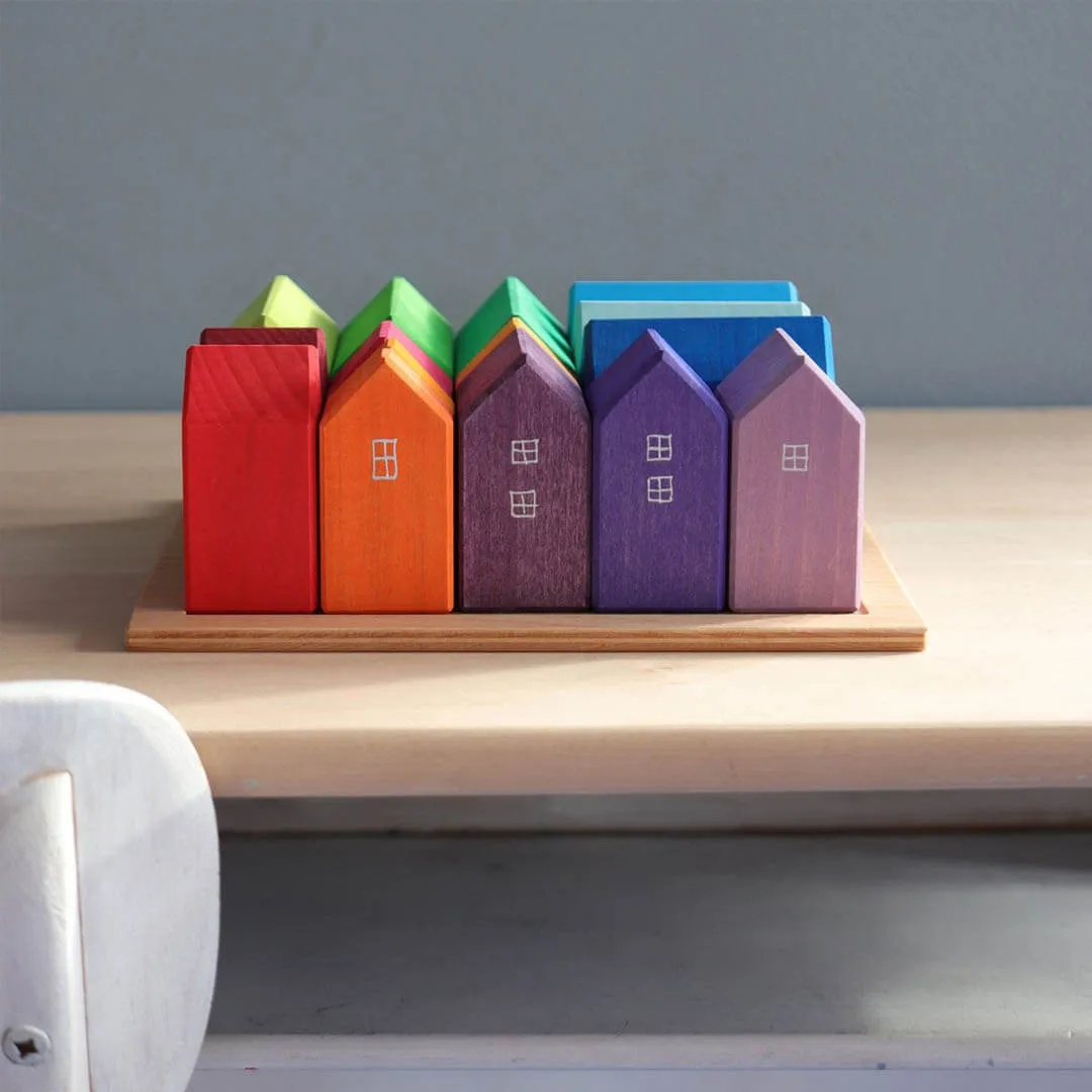 Village Building Blocks Set Skill-building tools