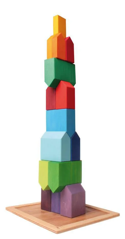 Creative minds Home learning tools Village Building Blocks Set