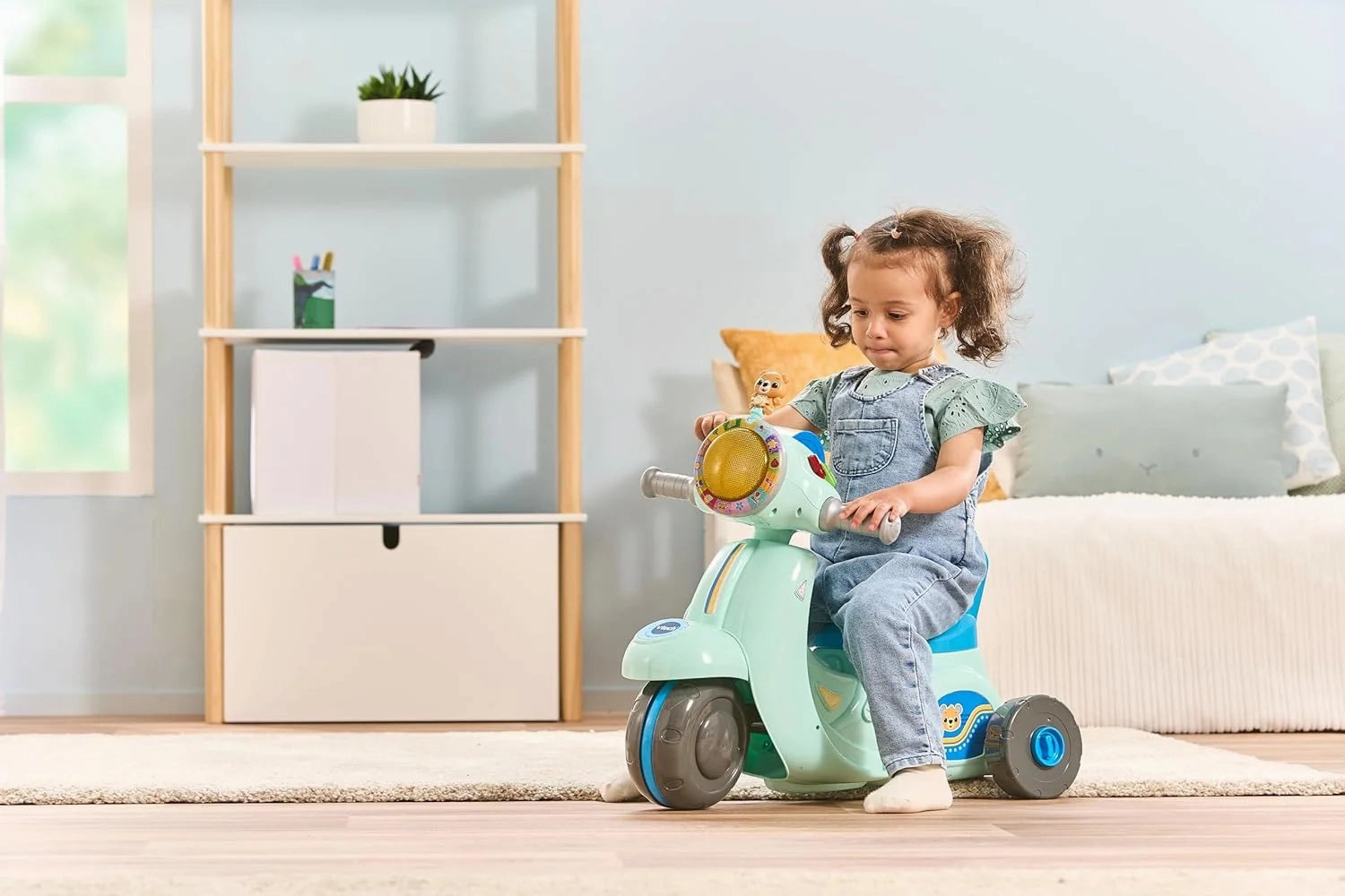 Exploration made fun Creative kids Vtech Baby 2-In-1 Ride & Balance Scooter, Blue