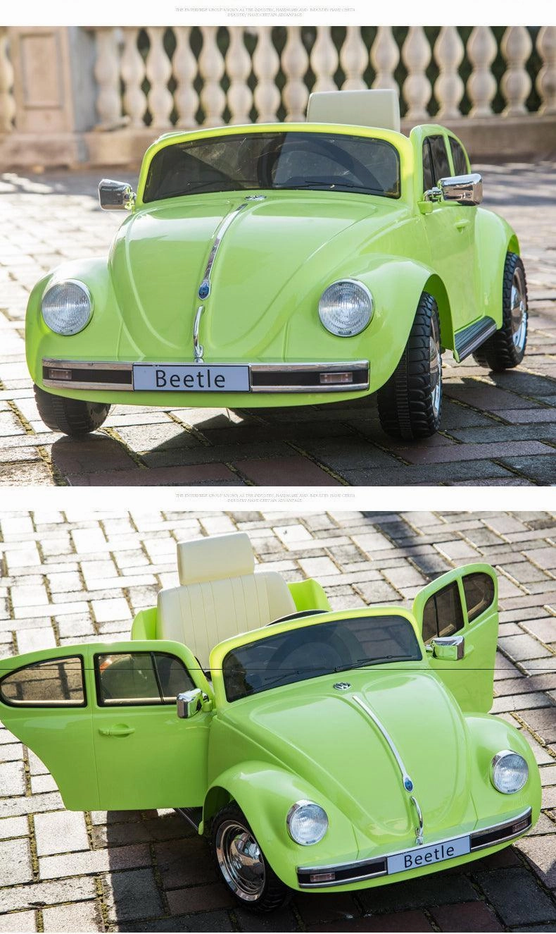 Vw Beetle 12V Battery Ride-On Car With Remote Control - Colour Green Child development