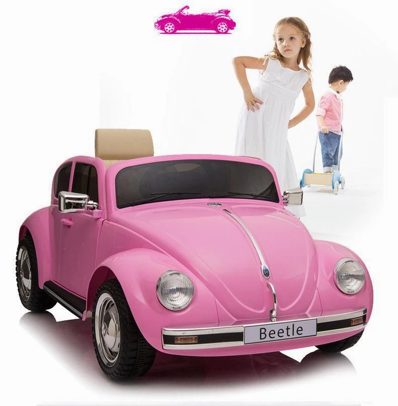 Vw Beetle 12V Battery Ride-On Car With Remote Control - Colour Pink Young explorers