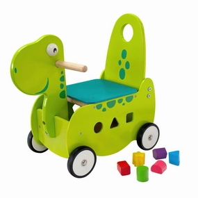 Moments of imagination Exploration gear Walking Wooden Push Ride-On Dino