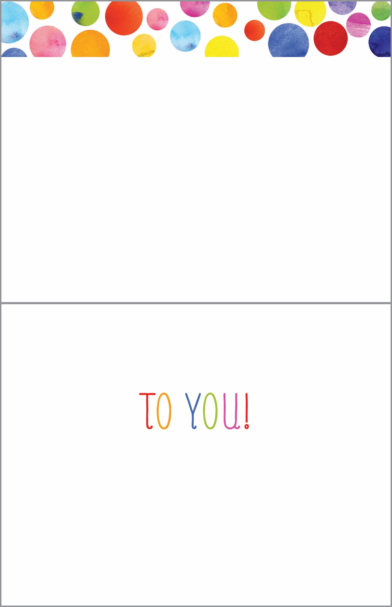 Moments of imagination Watercolor Birthday Dots Card