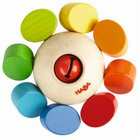 Whirlygig Wooden Baby Rattle Playroom learning Educational fun