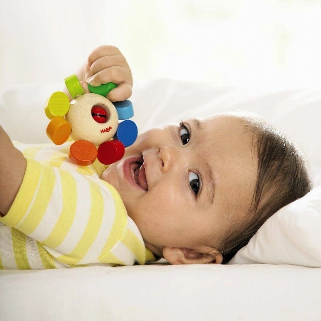 Whirlygig Wooden Baby Rattle Mini makers