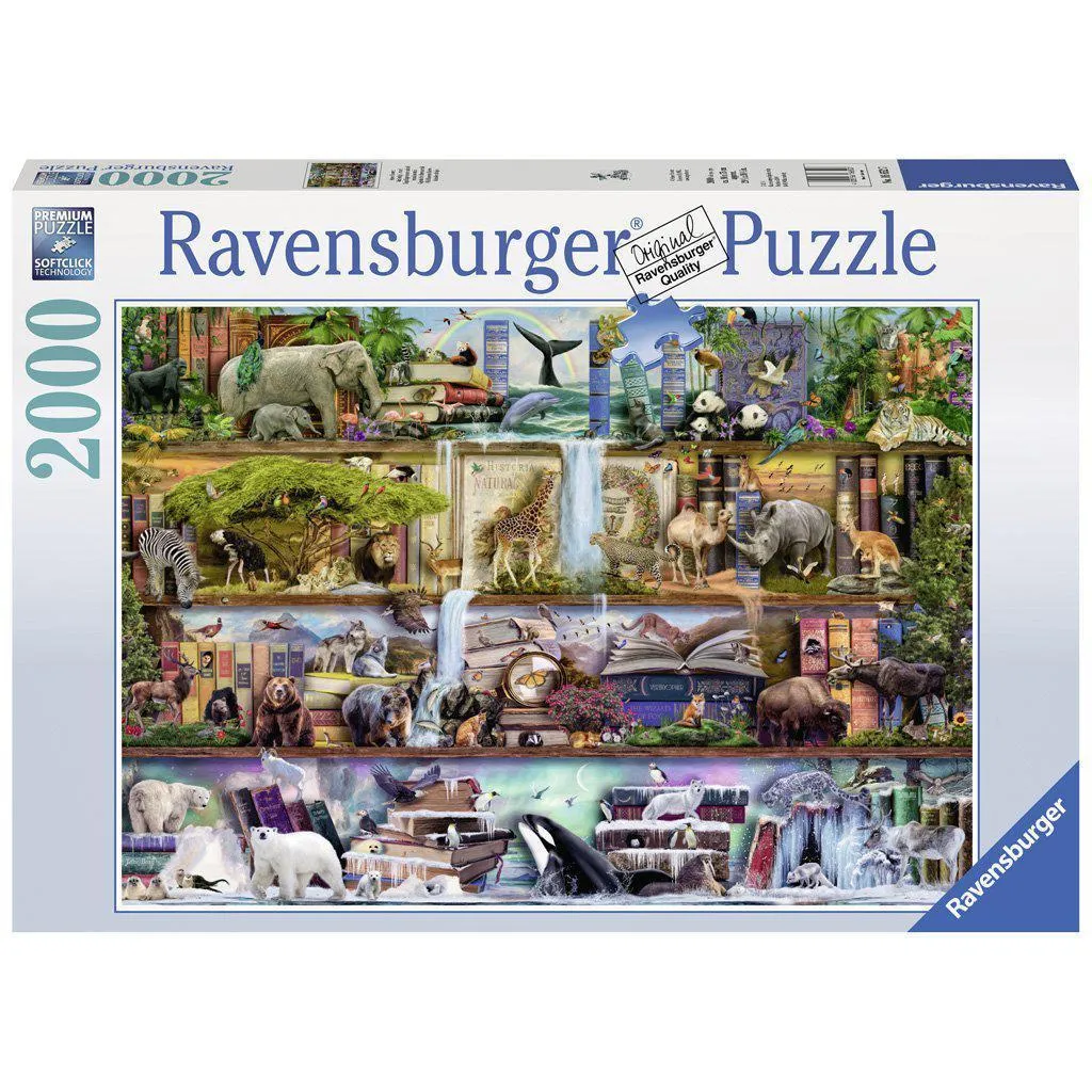Fun for curious minds Quiet play for growing minds Wild Kingdom Shelves 2000Pc