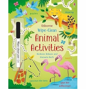 Wipe:Clean Animal Activities Robson Kirsteen And Berti Manuela Growing minds Nurturing minds