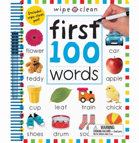 Kids discovery tools Wipe Clean: First 100 Words : Extended Edition: Includes Wipe:Clean Pen (Wipe Clean Learning Books) [Spiral:Bound] Priddy Books