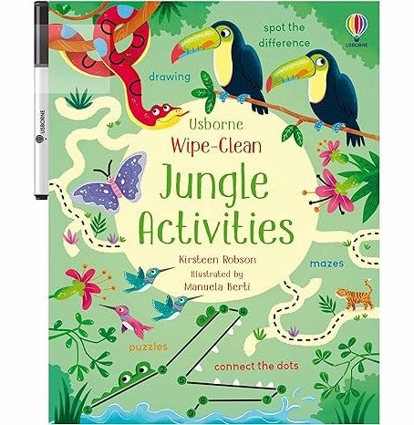 Imaginative play Little adventures Wipe:Clean Jungle Activities Robson Kirsteen And Berti Manuela