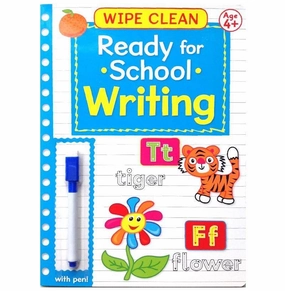 Growing minds Wipe Clean Ready For School Writing - Blue