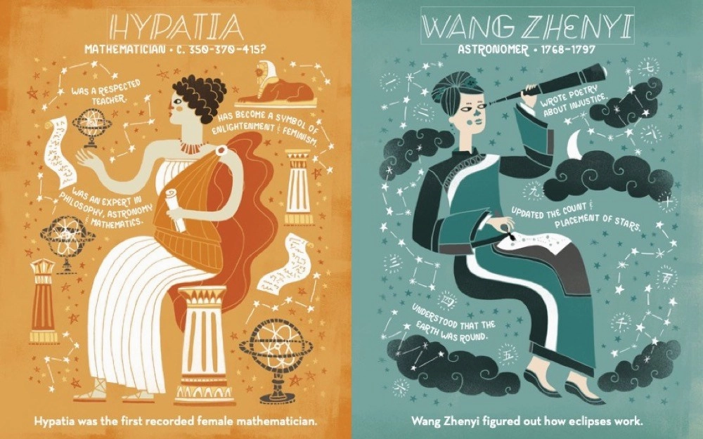 Young imaginations Exploration gear Women In Science Board Book