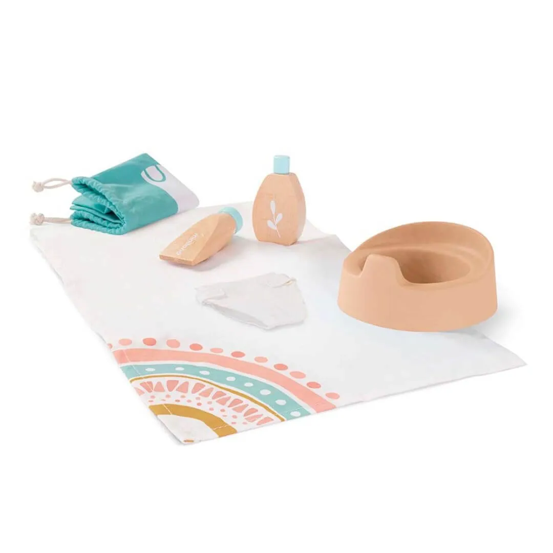 Learning tools Wooden Doll Care Set
