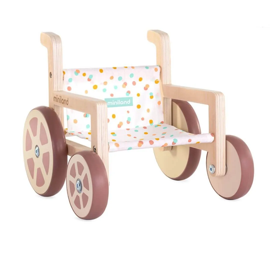 Wooden Doll Wheelchair Learning through play