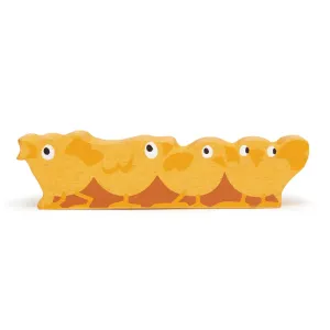 Fun-based learning Thoughtful learning Wooden Farmyard Animals - Chicks