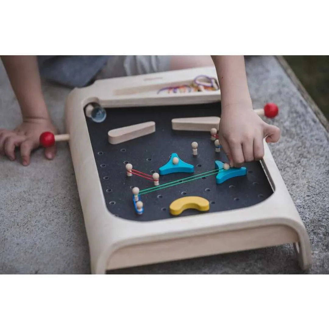 Wooden Pinball Game Set Fun for curious minds