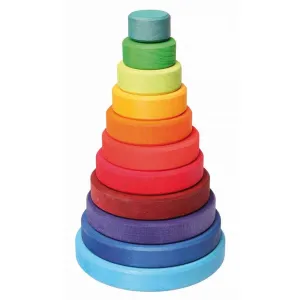 Tiny thinkers Designed for development Wooden Rainbow Stacking Tower