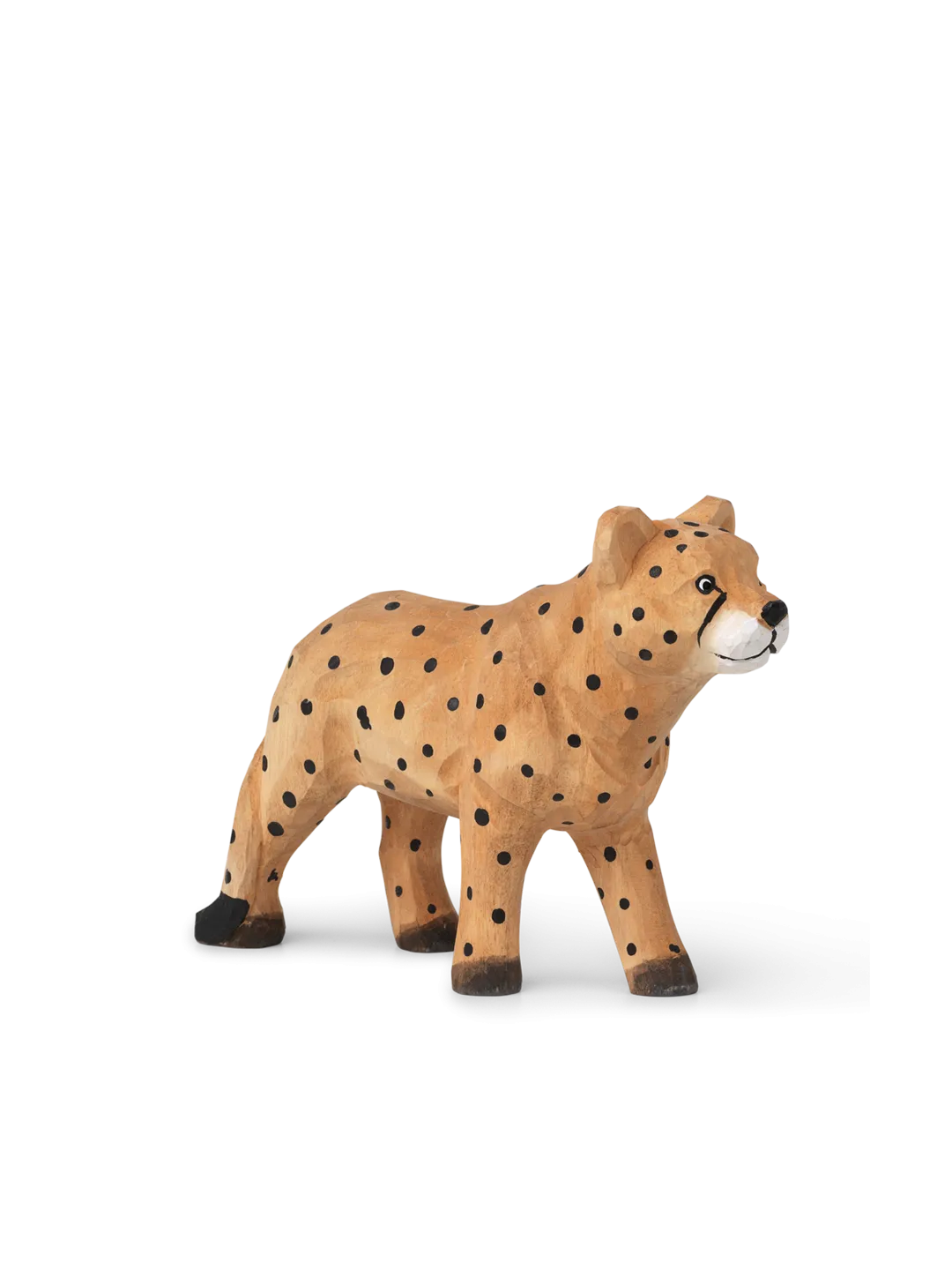 Wooden Safari Animal - Hand Carved - Cheetah Curiosity starters Preschool minds