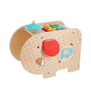 Wooden Toy - 5-In-1 Elephant Music Young learners Creative minds