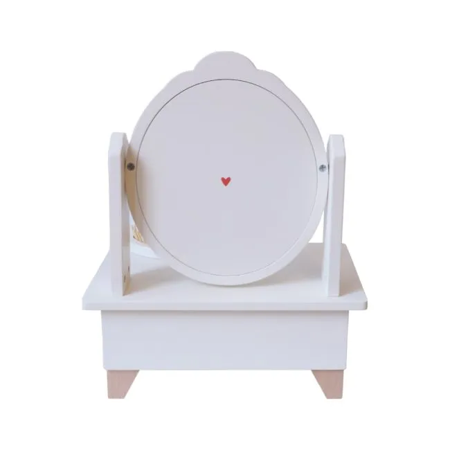 Enrichment activities Wooden Toy - Mini Dressing Table - Terracotta Hearts