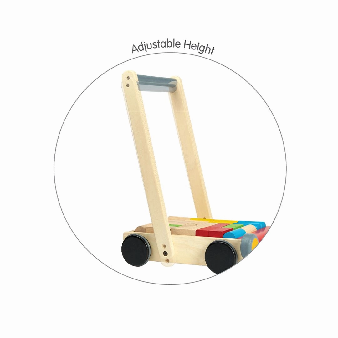 Wooden Baby Walker Learning fun Mindful play