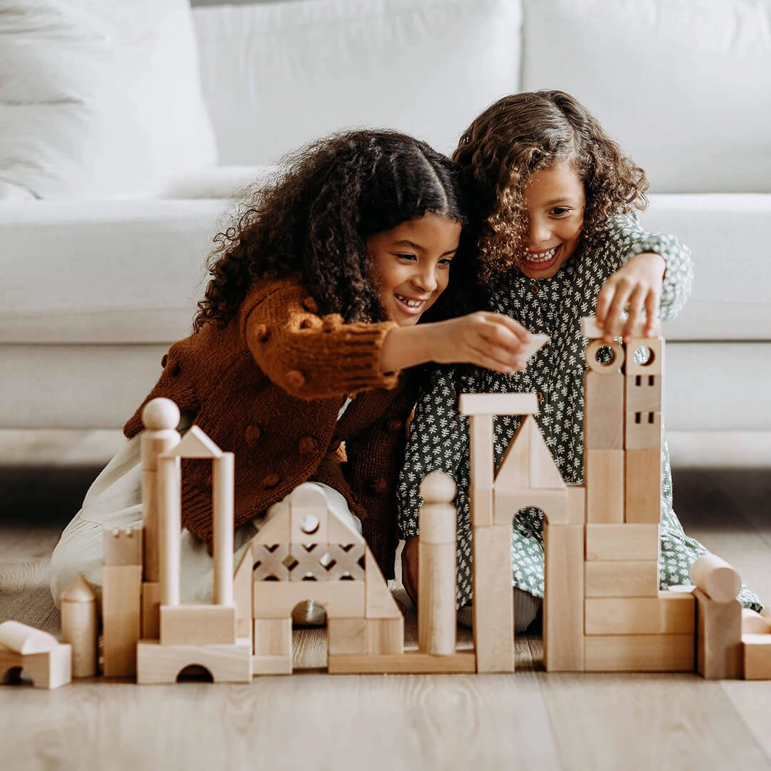 Kids essentials Child development Wooden Building Blocks - Extra Large Set
