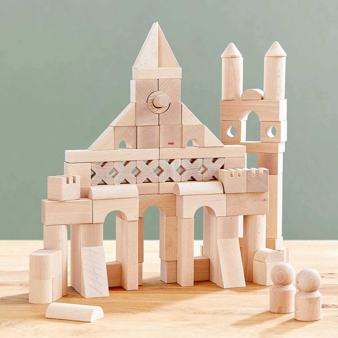 Wooden Building Blocks - Extra Large Set Playroom adventures begin here Home learning tools