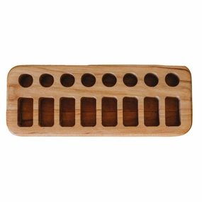 Mindful play Fun for curious minds Wooden Crayon Holder - 8 Sticks And 8 Blocks